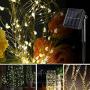 Solar String Lights Warm White, Ankway 200 LED Solar Powered String Lights 3-Strand 8 Modes 72 ft Waterproof IP65 Solar Fairy Lights for Outdoor Home Window Bedroom Patio Garden Tree Wedding Party