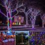 Joomer 2 Pack Solar Christmas Lights 72ft 200 LED 8 Modes Solar String Lights Waterproof Solar Fairy Lights for Garden, Patio, Fence, Balcony, Outdoors (Multi-Color)