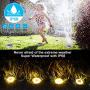 Solar Lights Outdoor, Solar Powered Ground Lights Outdoor Waterproof Solar Garden Lights 8 LED Solar Disk Lights, Solar Landscape Lights for Pathway Yard Walkway Patio Lawn Path (8 Pack Warm White)