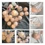 Gladworts Decorative String Lights for Bedroom Decor, Battery Operated Globe Hanging Light Pink Night Lights Indoor Kids, Childrens Canopy Lights, 10ft