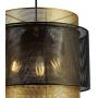 Maxax Round Farmhouse Chandelier 3 Light Indoor Ceiling Light Black&Gold Metal for Kitchen Island Living Room Dining Room Farmhouse