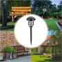 GIGALUMI 8 Pcs Solar Lights Outdoor Pathway, Waterproof Led Solar Lights for Lawn,Patio,Yard,Garden,Path,Walkway or Driveway.