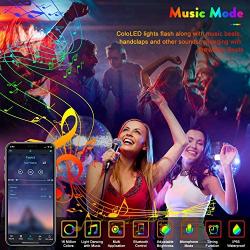 LED Strip Lights,65.6ft 4X16.4ft MOFUT Smart Led Lights 5050 RGB Led Light Strip Color Changing Led Strips with Bluetooth Controller Sync to Music Apply for TV Bedroom,Kitchen,Party,Bar and Home Decor