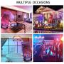 Smart LED Strip Lights 65.6ft, RGB Light Strip Kits with APP Control and Remote, 5050 SMD 12V DIY Color Changing LED Lights, LED Tape Lights for Bedroom Kitchen Cabinet TV Bar Party 65.6FT