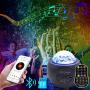 Nebula Projector lights- 2020 Star Ocean Wave Starry Projection Atmosphere Light with Bluetooth Speaker,TF Card Play-32 Modes Night Light for Bedroom/Wedding/Party/Holiday/Gift (Black)