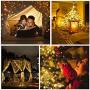 Curtain Lights,Star String Twinkle Fairy String Lights for Bedroom, 8 Modes Waterproof 9.8 X 9.2ft 280 LED Christmas Wall Decor Hanging Lights with Remote Control ,Wedding Garden Outdoor Indoor(White)