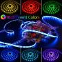 eTopxizu 32.8ft 10M SMD 5050 RGB LED Strip Lights 300leds IP65 Waterproof Lighting Color Changing Tape with 44 Keys IR Remote Controller DC 12V 5A Power Supply for TV,Home Kitchen Bedroom Decor