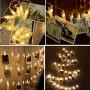 HiSayee Waterproof LED Photo String Lights 20 Photo Clips Battery Powered Fairy Twinkle Lights, Wedding Party Christmas Home Decor Lights for Hanging Photos, Cards and Artwork (7.2 Ft, Warm White)