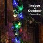 JosMega Upgraded Solar Powered String Fairy Lights 2 Pack 72 ft 200 LED 8 Modes Waterproof IP65 Twinkle Lighting Indoor Outdoor Fairy Firefly Lights Auto ON / Off (2 Pack 72 ft 200 LED, Multicolor)