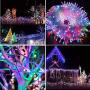 Gwxflytoys LED Icicle Lights Outdoor,400LED 32ft 8 Modes Christmas Lights with 75 Drops, Plug in Connectable Waterproof Christmas Icicle Lights for Holiday Wedding Christmas Decorations