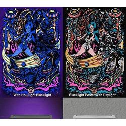 UV LED Black Light, HouLight 10W LED Tube Black Light for Black Light Bulbs Replacement, Blacklight Poster, UV Art, Bedroom, Black Lights for Halloween and Blacklight Parties