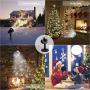 Christmas Projector Lights Outdoor LED Snowflake Rotating Projector with Remote Control Snowfall with Moving Patterns Snow Falling Landscape Projection Light Indoor Patio Garden Decoration