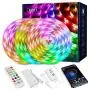 100FT LED Strip Lights,Smart Music sync LED Strip Lights,Bluetooth led Strip Lights,5050 SMD LED Color Changing Lights， RGB LED Strip Light for Bedroom，Kitchen，Party，Home Decoration