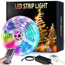 Led Strip Lights, HOKEKI Neon Lights, Led Lights for tv, Lights forbedroom, 16.4ft Smart Lamp, with Remote Control, 7 Lighting Effects, with Waterproof Design, Suitable ForTv, Party, Home Decoration