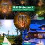 TomCare Solar Lights 99 LED Flickering Flame Solar Torches Lights 43'' Waterproof Outdoor Lighting Solar Powered Pathway Lights Landscape Decoration Lighting Auto On/Off for Garden Patio Yard, 4 Pack