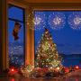 Firework Lights, 8 Pack Starburst Lights LED Copper Wire Fireworks Lights Fairy Lights Christmas Fireworks Hanging Dimmable String 8 Modes Waterproof with Remote Control for Christmas Wedding Garden