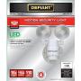 LED Motion Sensor Security Light By Defiant | 180 Degree 180 Degree 2-Head White Outdoor Weatherproof Spot Lights | Bright Lumens |Tool-less Lamp Adjustments