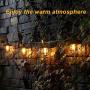 Solar String Lights Outdoor Waterproof 15 FT, Solar Powered Outdoor String Lights with 8 Bulbs, Backyard Lights Outdoor Good for Gardens, Porches or Yards