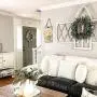Mason Jar Sconces Wall Decor with Remote Control LED Fairy Lights, Farmhouse Rustic Wall Decor with Bronze Retro Hooks, Silk Hydrangea Design for Home Decorations Set of Two