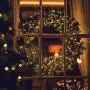 Christmas Lights - Battery Operated String Lights 18ft 50 LED Mini Lights 8 Modes Outdoor String Lights with Timer for Christmas Tree Wreath Party Home Indoor Outdoor Decor, Waterproof, Warm White