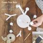 Tenergy Lumi Bloom Modern Table Lamp 8W LED DIY Nightstand Lamp Transformable for Hundreds Possible Shapes with 8 Warm White Bulbs Creative Stylish Lamp for Living Room Bedroom Office Ideal Gift