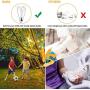 OxyLED LED Outdoor String Lights with 40 Dimmable Vintage Plastic Bulbs, 128 Ft Hanging Bulb String Lights Waterproof, Garden String Lights for Bedroom Patio Yard Wedding Party Christmas, Warm White