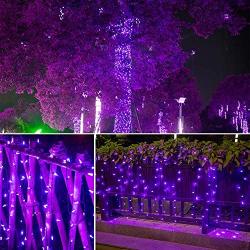 200 LED Halloween String Lights Commercial Grade, 29 Voltage Plug in String Light Connectable Waterproof Twinkle Light for Outdoor, Holiday, Party, Christmas Decor-65.6ft(Purple)