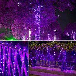 200 LED Halloween String Lights Commercial Grade, 29 Voltage Plug in String Light Connectable Waterproof Twinkle Light for Outdoor, Holiday, Party, Christmas Decor-65.6ft(Purple)