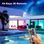 60ft Led Lights,dalattin Led Strip Lights for Bedroom Color Changing Lights with 44 Keys Remote Controller Led Strip Lights,2 Rolls of 30ft