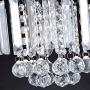 MonDaufie Crystal Chandelier Semi Flush Mount Lightght Fixture D10” Ceiling Light for Living Room Bedroom Hallway Kitchen