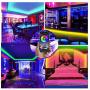 LED Strip Lights 65.6ft RGB LED Strip Lights SMD 5050 LED Lights,Music sync Color Changing Strip Lights with 40 Keys Remote+Bluetooth Controller Led Lights Strip for Home TV Party Decoration