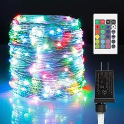 Moobibear LED Rope String Lights Outdoor, 66ft 200LEDs Color Changing Starry Fairy Lights, UL-Listed Plug in 16 Multi-Color Waterproof Copper Wire Lights for Bedroom, Party, Wedding, Christmas Decor