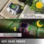 Happybuy Solar Driveway Lights with Switch - Dock Lights LED Bright Green - Solar Deck Lights with Screw Outdoor Waterproof Flat for Lake, Boat, Marine, Warning