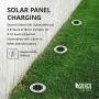 Sunco Lighting 12 Pack Solar Path Lights, Dusk-to-Dawn, 6000K Daylight Deluxe, Cross Spike Stake for Easy in Ground Install, Solar Powered LED Landscape Lighting - RoHS/CE