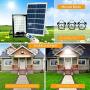 Solar LED Flood Light, 200W Dusk to Dawn Outdoor Floodlight Dimmable Daylight White Security LED Lighting with Remote Control, IP66 Waterproof for Billboard, Yard, Garden, Pathway