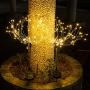 Solar Lights Outdoor Garden Decorative -Mopha Solar 120LED Powered 40Copper Wiress Stake String Pathway Light-DIY Flowers for Patio,Backyard Decor