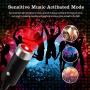 Car Roof Star Night Light, Car Interior Ceiling Light Sound Activated Strobe with Auto Rotating, Portable Adjustable LED Show Romantic Atmosphere Star Night Projector for Car Bedroom Party (Red)