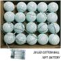 Gladworts Decorative String Lights for Bedroom Decor, Battery Operated Globe Hanging Light Blue Night Lights Indoor Kids, Childrens Canopy Lights, 10ft