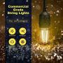 VAVOFO 48FT Warm White Outdoor String Lights Indoor, 1.5W Dimmable LED Heavy Duty Hanging Patio String Lights, Commercial Grade, Waterproof, UL Listed