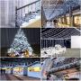 XUNXMAS 500 LED String Lights Indoor Outdoor, 174ft Super Long Cool White Christmas Lights with 8 Lighting Modes, Extendable Waterproof Fairy Lights for Bedroom Patio Party Christmas Tree Decor