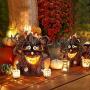 TomCare Solar Lights Flickering Flame Solar Lights Outdoor Decorative Solar Lantern Solar Powered Waterproof Auto On/Off LED Landscape Garden Patio Decorations Lighting for Party Gift Lawn Deck Yard