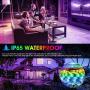 LED Strip Lights, IWVMEM RGB 32.8ft Flexible LED Strips, IP65 Waterproof, Music Sync Color Changing Light Kit, SMD 5050 LED Tape Lights with 44-Key IR Remote Control, for Home Party Decoration
