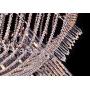 Saint Mossi Modern Crystal Raindrop Chandelier Lighting Flush Mount LED Ceiling Light Fixture Pendant Lamp for Dining Room Bathroom Bedroom Livingroom 13 X G9 Bulbs Required H7'' X W24'' X L32''