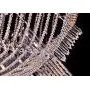 Saint Mossi Modern Crystal Raindrop Chandelier Lighting Flush Mount LED Ceiling Light Fixture Pendant Lamp for Dining Room Bathroom Bedroom Livingroom 13 X G9 Bulbs Required H7'' X W24'' X L32''