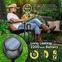 Fuego Christmas Lights - Solar Tiki Torches with Flickering Flame, Outdoor Yard Solar Lights, Waterproof with Automatic Dusk to Dawn