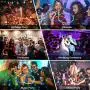 Party Lights,SOLMORE Disco Ball Disco Lights DJ Light Strobe Lamp Stage Strobe Effects Sound Activated Party Lights for Home Room Dance Parties Birthday Bar Karaoke Xmas Wedding Show Club Pub