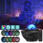 Galaxy Star Projector Starry Projector Light with 21 Lighting Modes with Remote Control& Built-in Music Player Ocean Wave Star Projector As Gifts Decor Birthday Party Wedding Bedroom Living(Black)