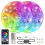 Bluetooth Led Strip Lights 32.8ft Color Changing RGB Light Strips Music Sync, 300 LEDs SMD 5050 APP Controlled Neon Strip Light for Bedroom TV Gaming Room Party