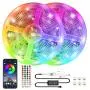 Bluetooth Led Strip Lights 32.8ft Color Changing RGB Light Strips Music Sync, 300 LEDs SMD 5050 APP Controlled Neon Strip Light for Bedroom TV Gaming Room Party