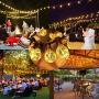 Patio String Lights Led Waterproof - IELECMG 32.8FT 32 Bulbs(2 Spare) G40 Globe String Lights -Led String Lights Outdoor Dimmable Decorative Lighting Remote Control for Garden Wedding Christmas Party